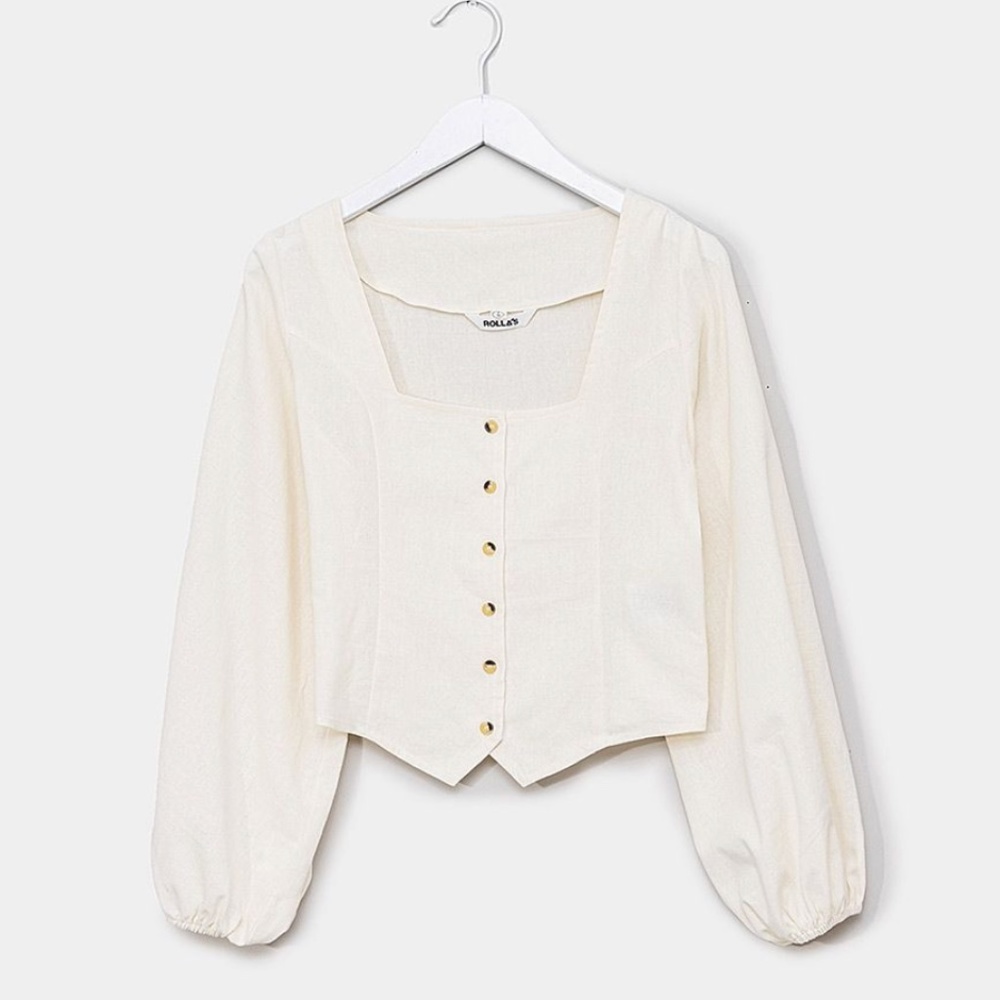 Rolla’s Roxanne Linen Top
